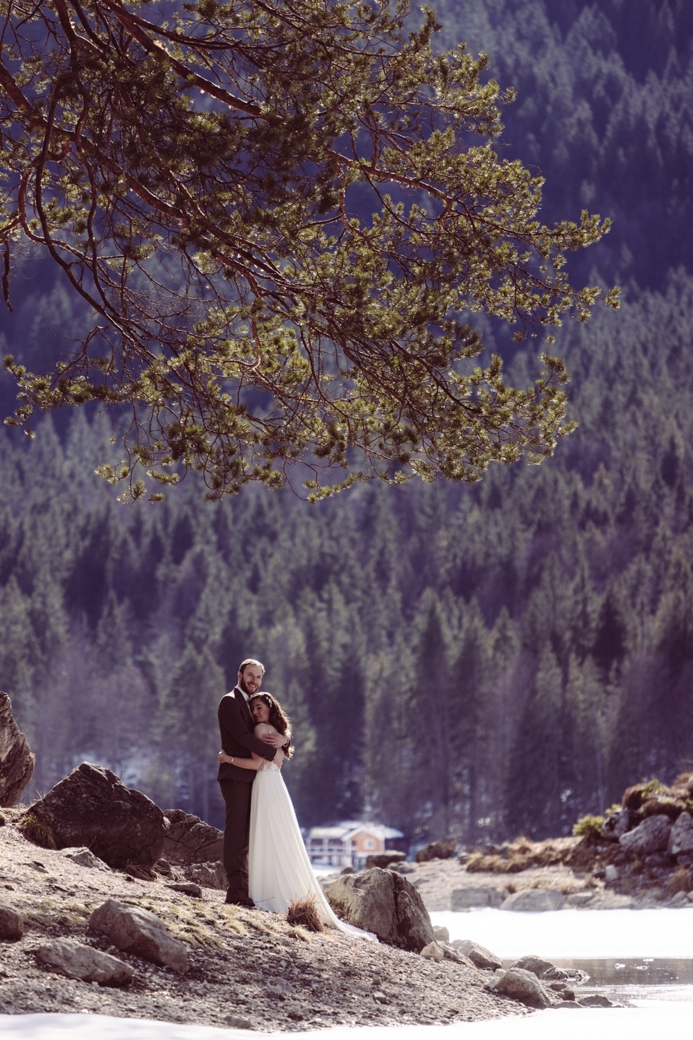 Elopement_Eibsee_Zugspitze_Hochzeitsfotografin_Garmisch_12