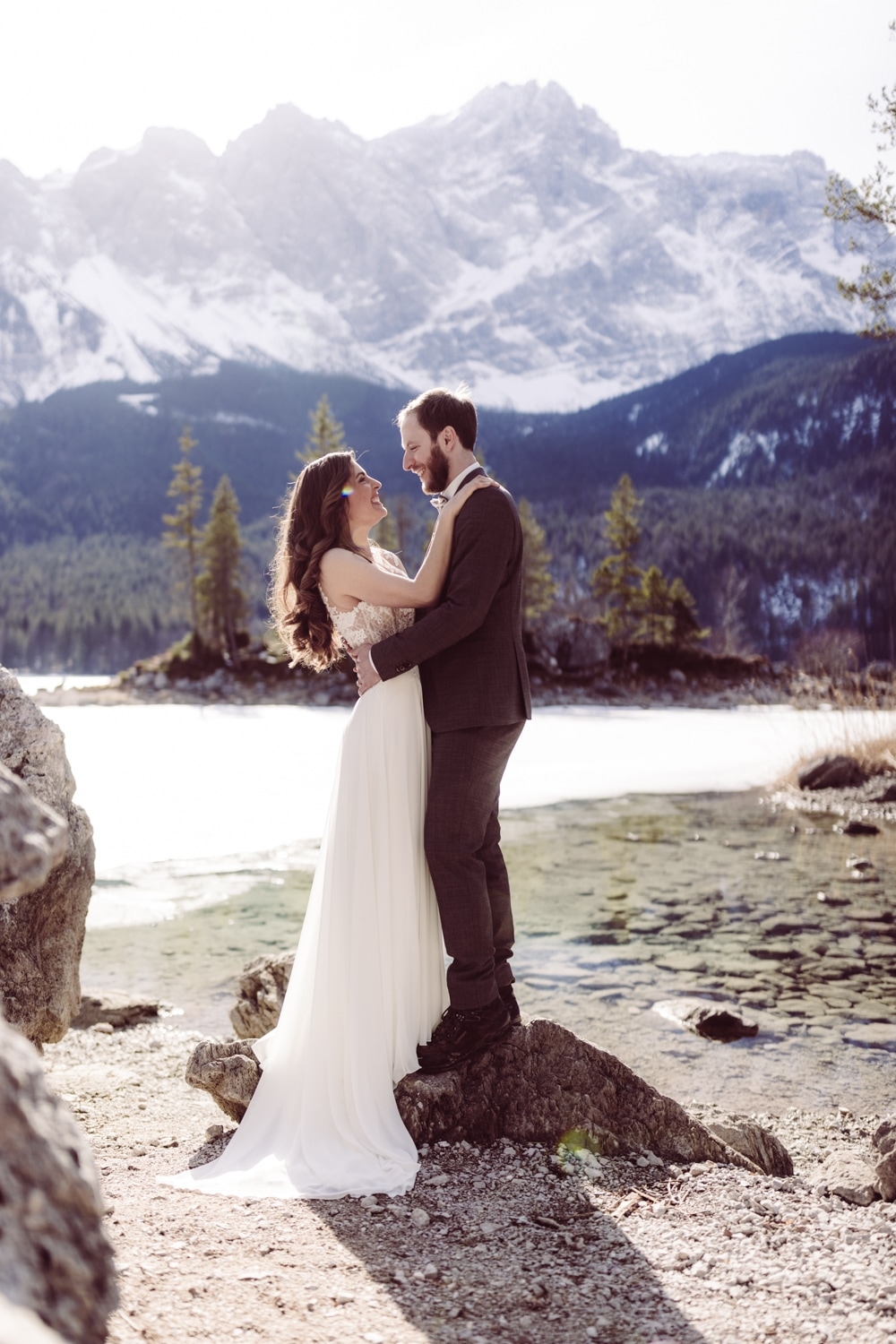 Elopement_Eibsee_Zugspitze_Hochzeitsfotografin_Garmisch_16