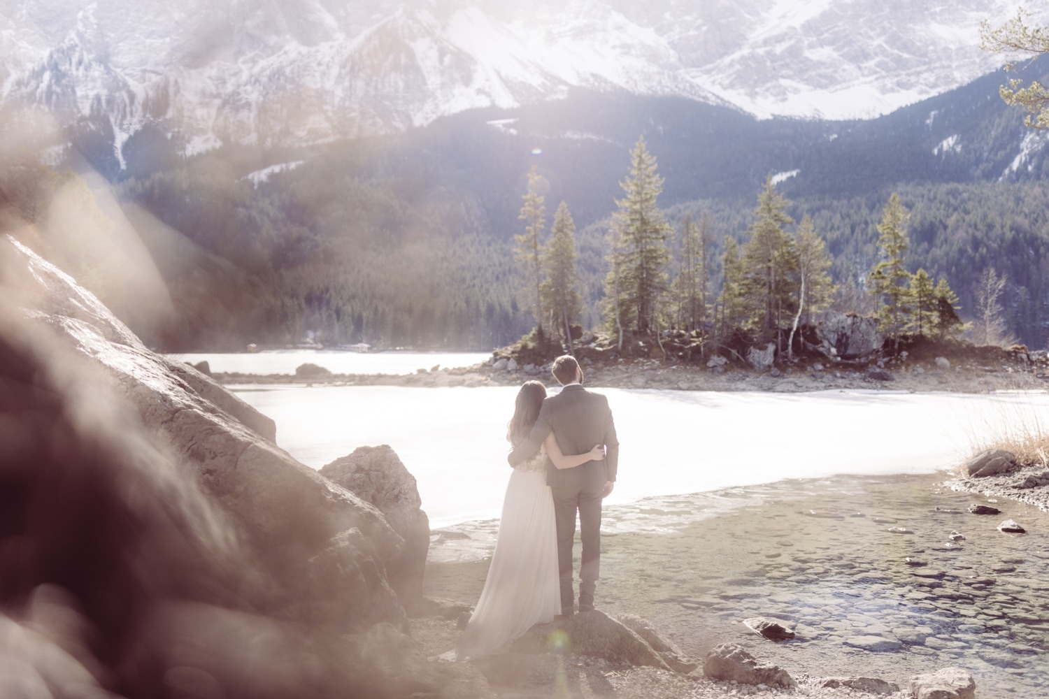Elopement_Eibsee_Zugspitze_Hochzeitsfotografin_Garmisch_20