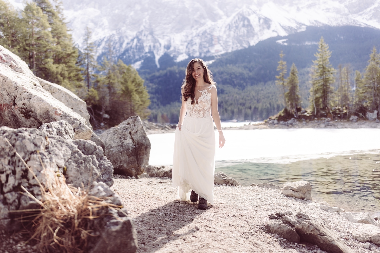 Elopement_Eibsee_Zugspitze_Hochzeitsfotografin_Garmisch_28
