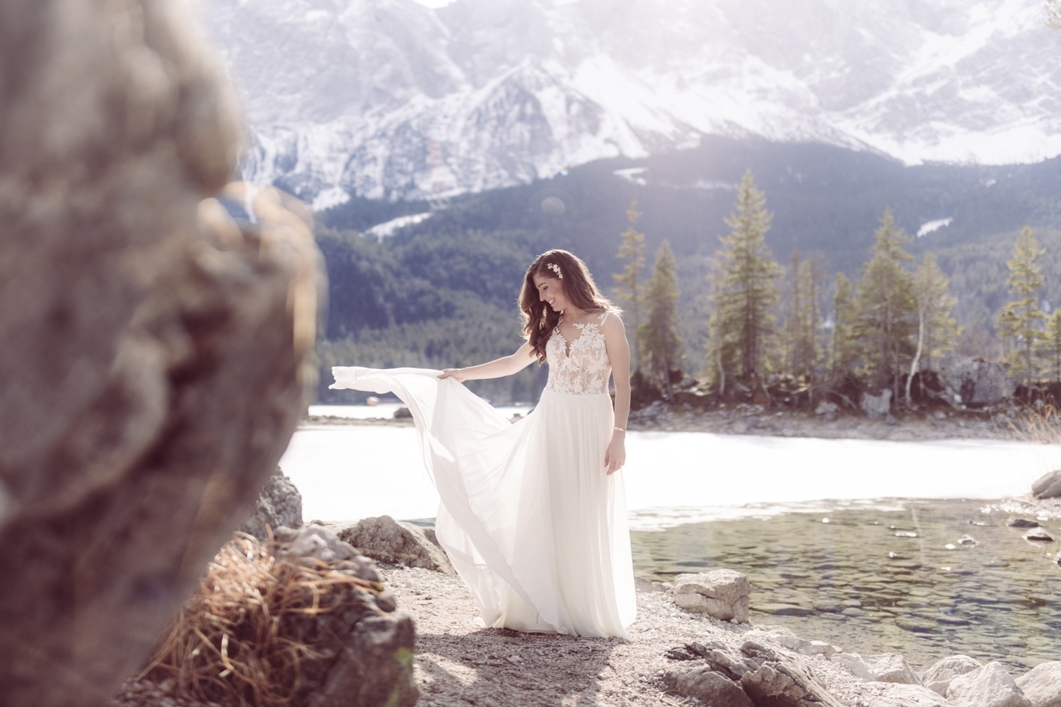 Elopement_Eibsee_Zugspitze_Hochzeitsfotografin_Garmisch_29