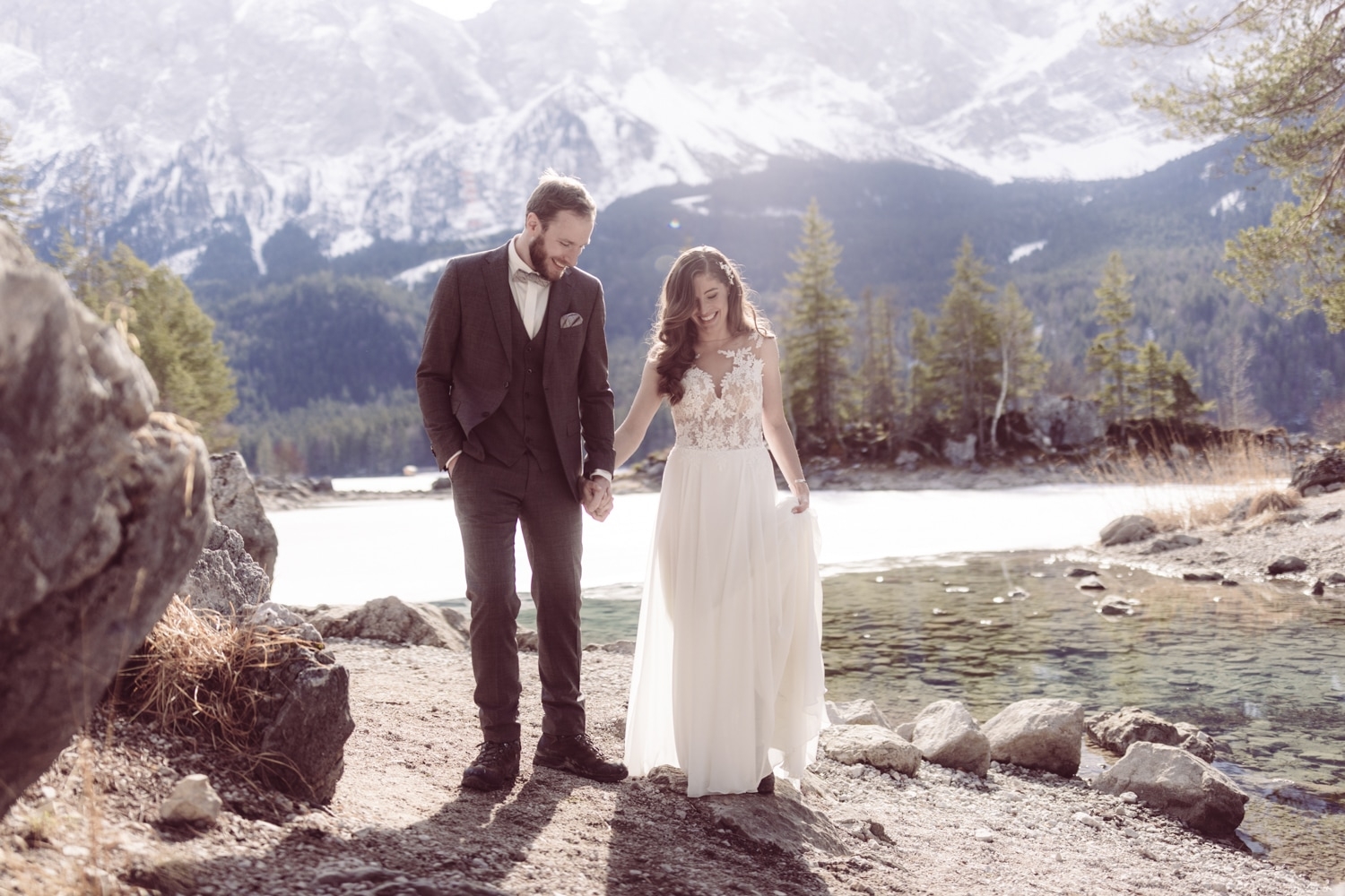 Elopement_Eibsee_Zugspitze_Hochzeitsfotografin_Garmisch_30