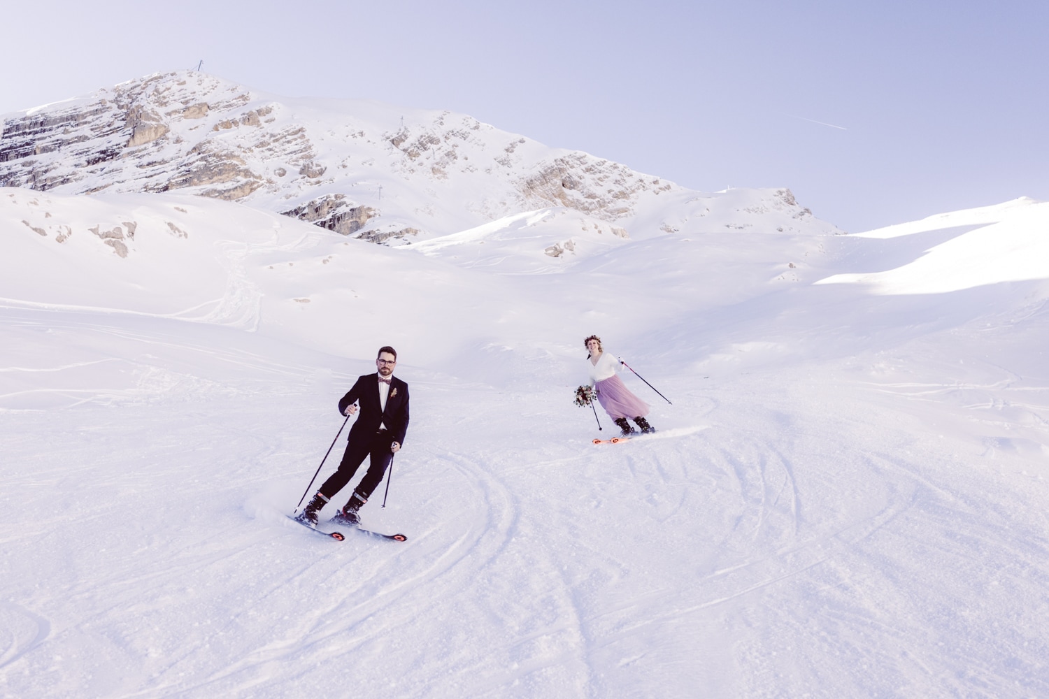Skihochzeit auf der Zugspitze